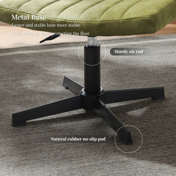 Willa Arlo Interiors Chatham Velvet Swivel Accent Chair with Ottoman